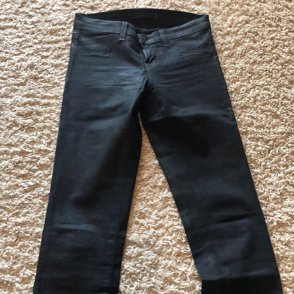 J Brand Black Coated Skinny Jeans